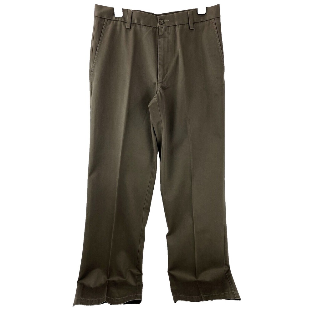 Dockers SF Pants D2 Khaki Men's 32 x 32 Straight Fit Dark Brown Trousers LKNU